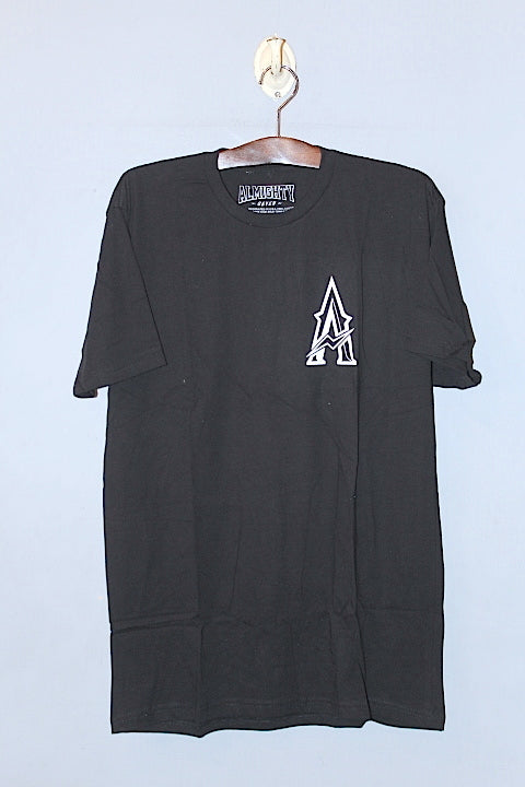 Almighty 7(オールマイティーセブン) Almighty "A" S/S Tee Black Tシャツ