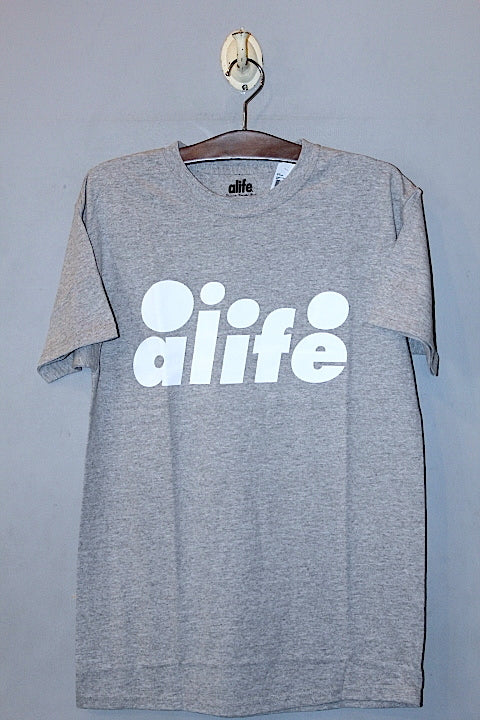 Alife(エーライフ) S/S Bubble Logo Tee Gray バブル ロゴ Tシャツ