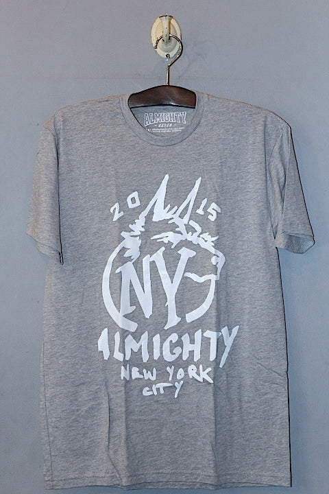 Almighty 7(オールマイティーセブン) NYC S/S Tee Grey Tシャツ