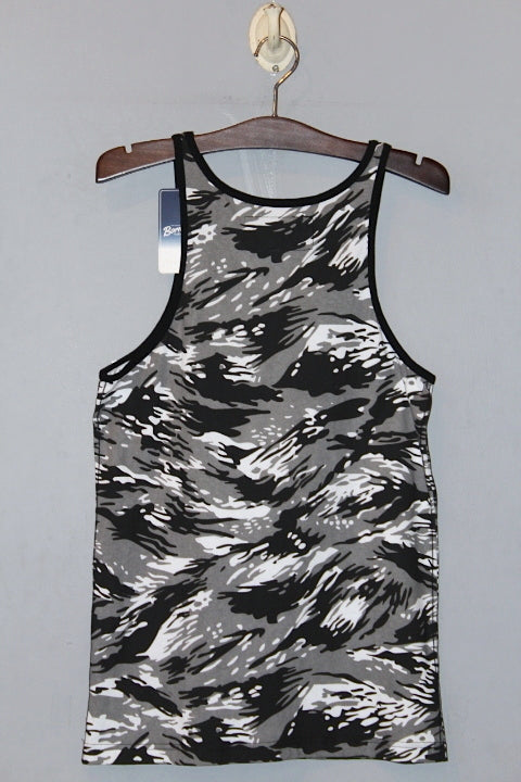 Born Fly(ボーンフライ) Camo & Star Pocket Tanktop Black タンクトップ