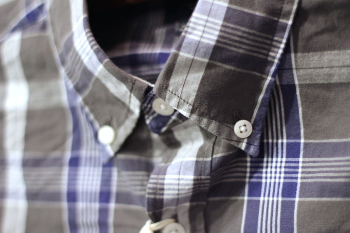 J.Crew(ジェイクルー)  L/S Buttondown Checked Shirts Slim Fit Gray