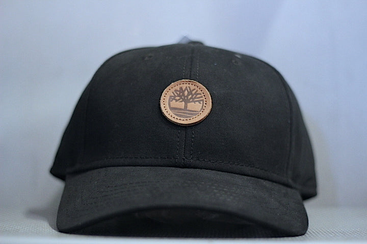 Timberland(ティンバーランド) Cotton Leather Patch Tree Logo Ball Cap Black コットン キャップ  ブラック