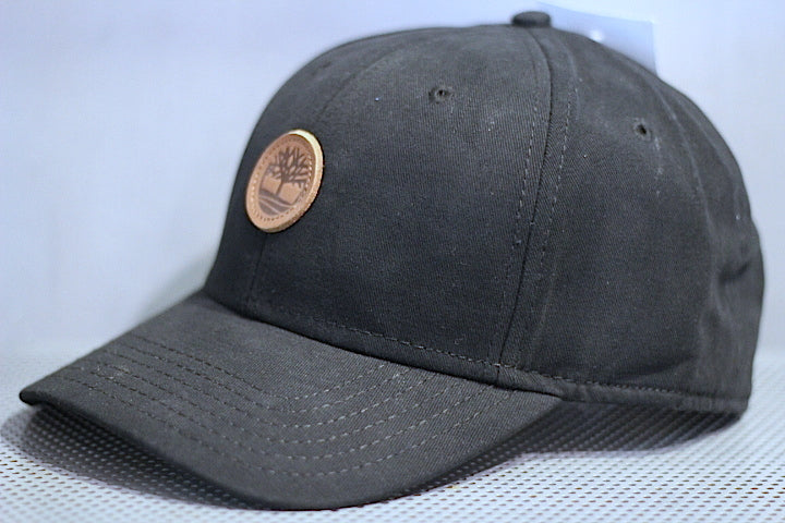 Timberland(ティンバーランド) Cotton Leather Patch Tree Logo Ball Cap Black コットン キャップ  ブラック