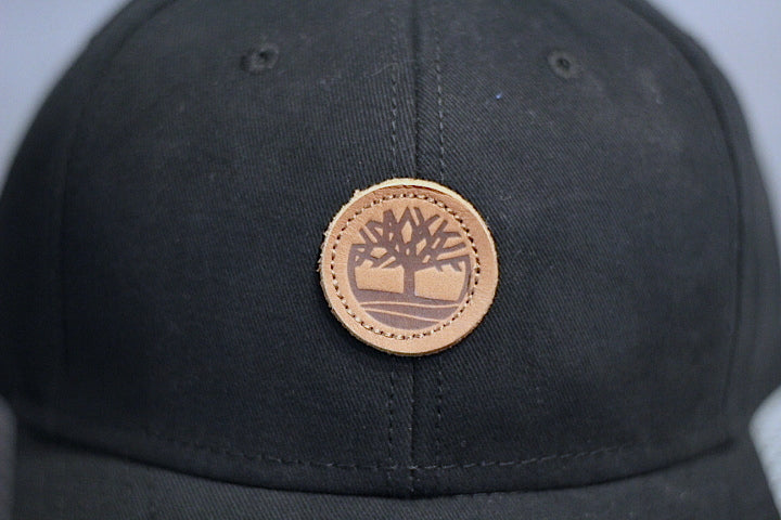 Timberland(ティンバーランド) Cotton Leather Patch Tree Logo Ball Cap Black コットン キャップ  ブラック