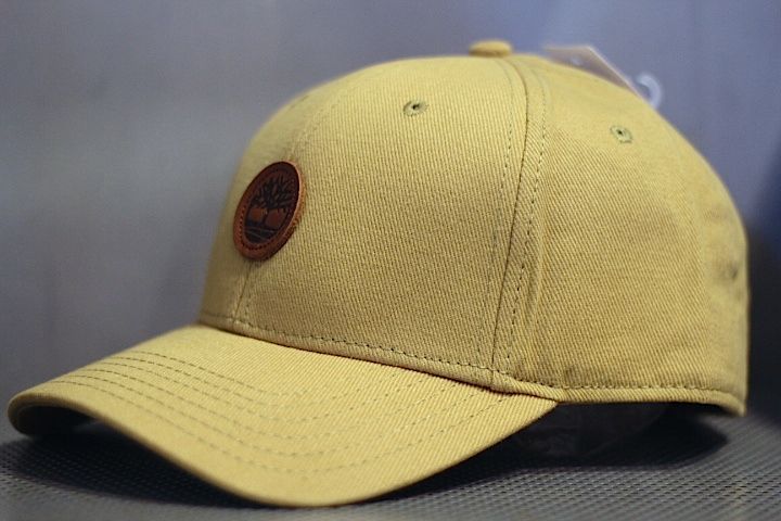 Timberland(ティンバーランド) Cotton Leather Patch Tree Logo Ball Cap Mustard コットン キャップ  マスタード