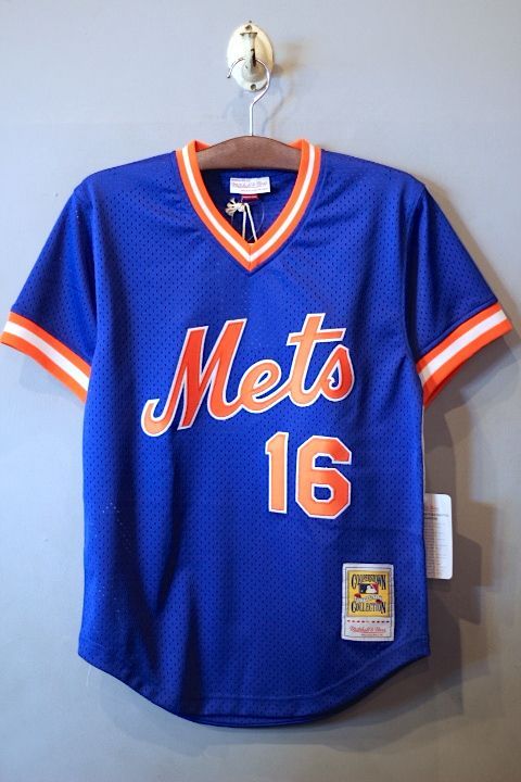 Mitchell&Ness(ミッチェル アンド ネス) New York Mets Authentic Batting Practice Jersey Blue Orange