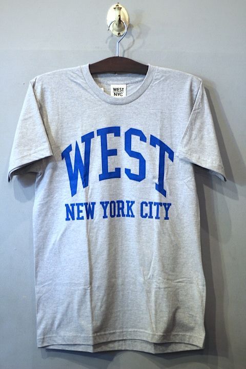 West NYC (ウェスト エヌワイシー)S/S Varsity Tee Grey Blue