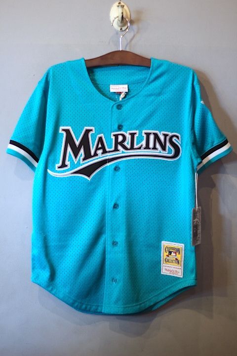 Mitchell&Ness(ミッチェル アンド ネス)Florida Marlins Authentic Batting Practice Jersey Emerald Green