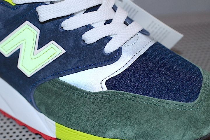 J.Crew(ジェイクルー) NB M998 Sneakers Kicks Balance Multi Colour Green Navy Yellow Red ABZORB