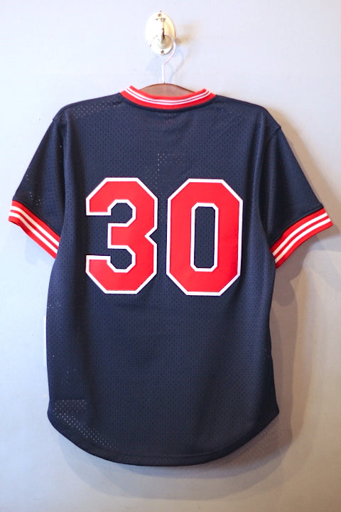 Mitchell&Ness(ミッチェル アンド ネス) Cleveland Indians Authentic Batting Practice Jersey Navy Red