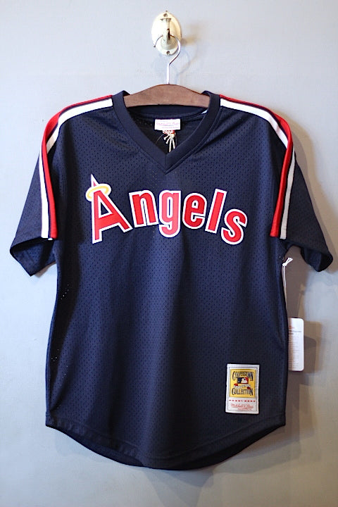 Los Angeles Angels Authentic Batting Practice Jersey Navy Red