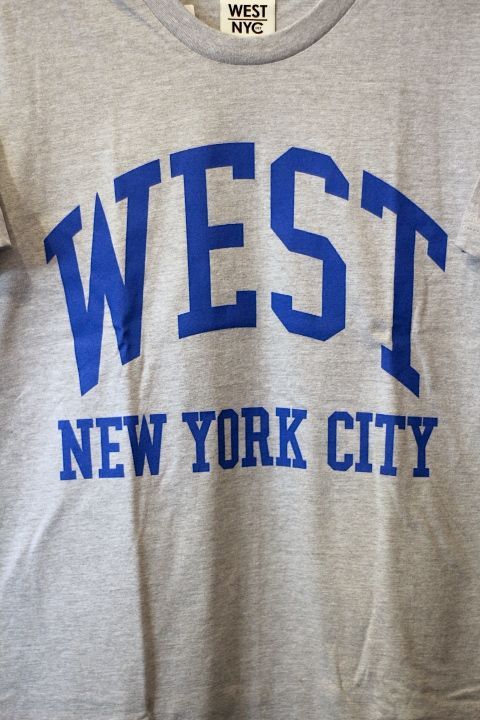 West NYC (ウェスト エヌワイシー)S/S Varsity Tee Grey Blue