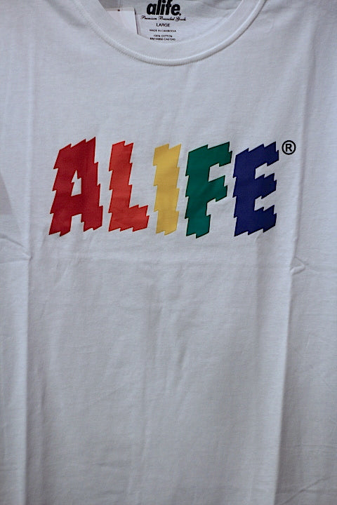 Alife(エーライフ) S/S Electric Life Tee  White