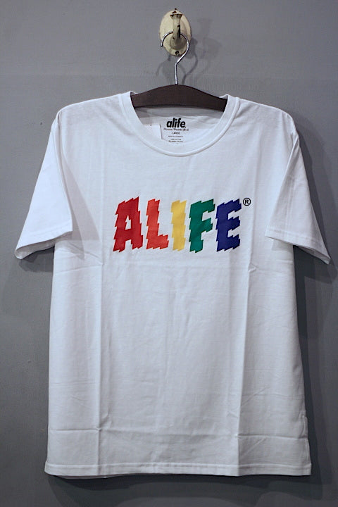 Alife(エーライフ) S/S Electric Life Tee  White