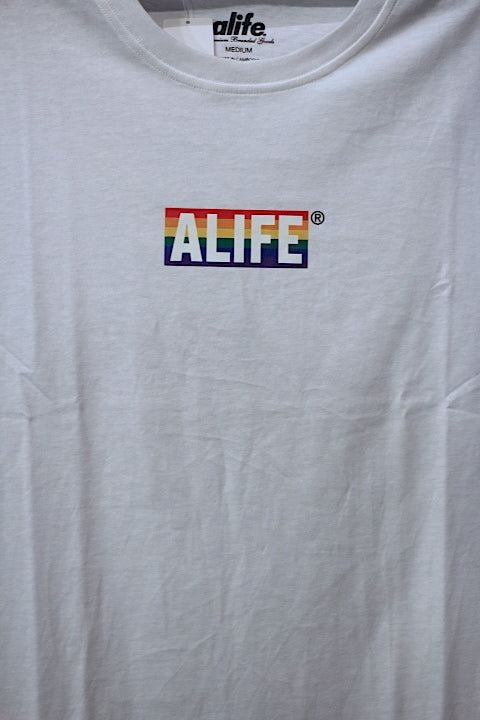 Alife(エーライフ) S/S Stuck Up Pride Tee White Box Logo