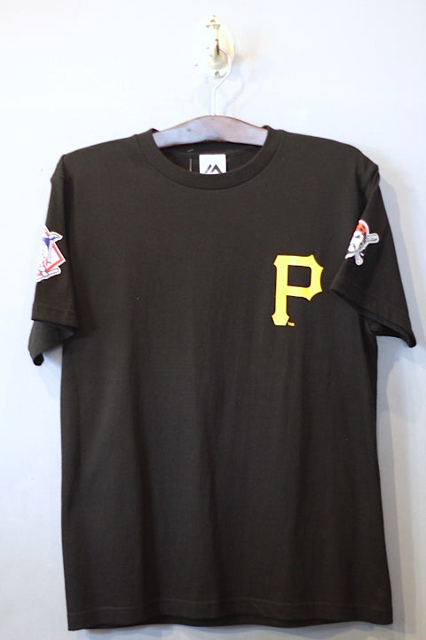 Majestic(マジェスティック) S/S Pittburgh Pirates Logo Tee Black