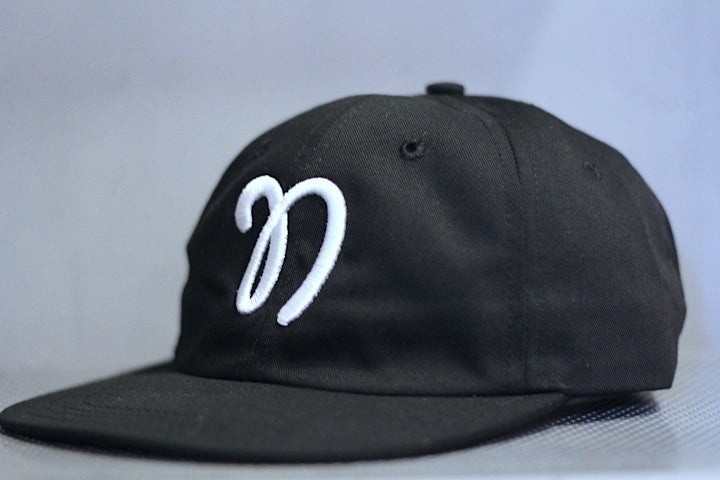 Nothin' Special(ナッシン スペシャル) Script Logo 6panel Cap Leather Strap Black