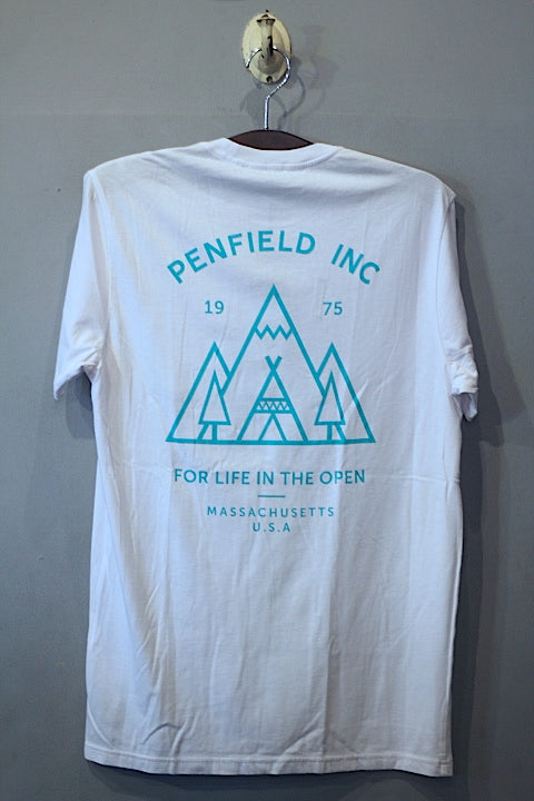 Penfield (ペンフィールド) S/S Logo Pocket Tee White