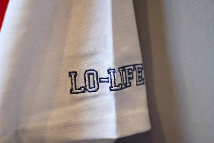 Lo Life(ローライフ)L Wing Stripe Tee P Wing White ウイング フット 刺繍 ホワイト T-SHIRTS Polo 92 93 RL