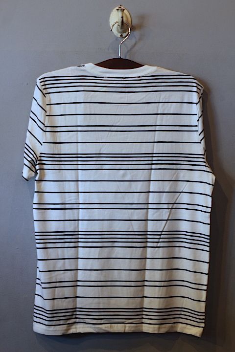 Nautica(ノーティカ) S/S Border Tee White Black Cotton アーチ ロゴ Tシャツ コットン ホワイト ブラック ボーダー