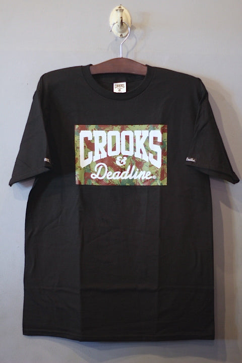 Deadline(デッドライン) × Crooks&Castles(クルックス&キャッスルズ) S/S Blood Camo Tee Black ブラッド カモ Tシャツ