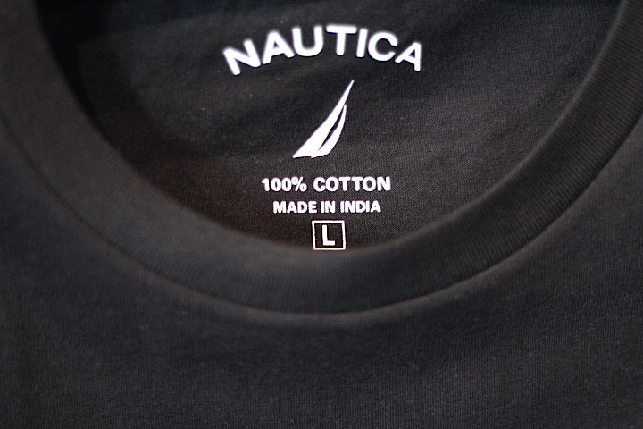 Nautica(ノーティカ) S/S One Point Logo Tee Black Cotton ワンポイント ロゴ Tシャツ コットン ブラック