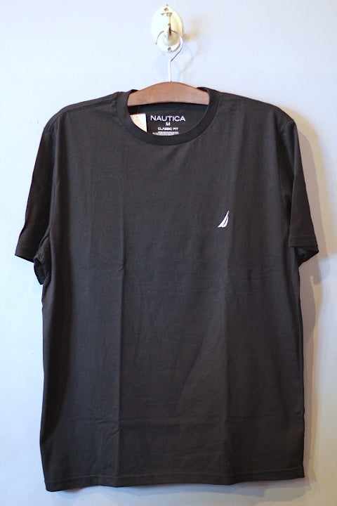 Nautica(ノーティカ) S/S One Point Logo Tee Black Cotton ワンポイント ロゴ Tシャツ コットン ブラック