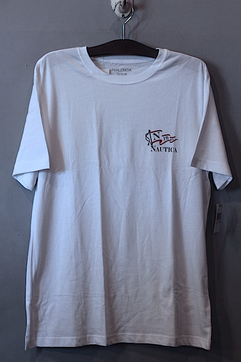 Nautica(ノーティカ) S/S 1983 Logo Tee White Cotton アーチ ロゴ Tシャツ