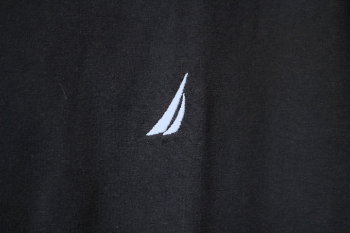 Nautica(ノーティカ) S/S One Point Logo Tee Black Cotton ワンポイント ロゴ Tシャツ コットン ブラック