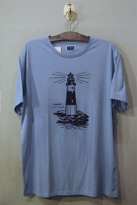 J.Crew (ジェイクルー) S/S Light House Tee Sax T-Shirts 灯台 Tシャツ