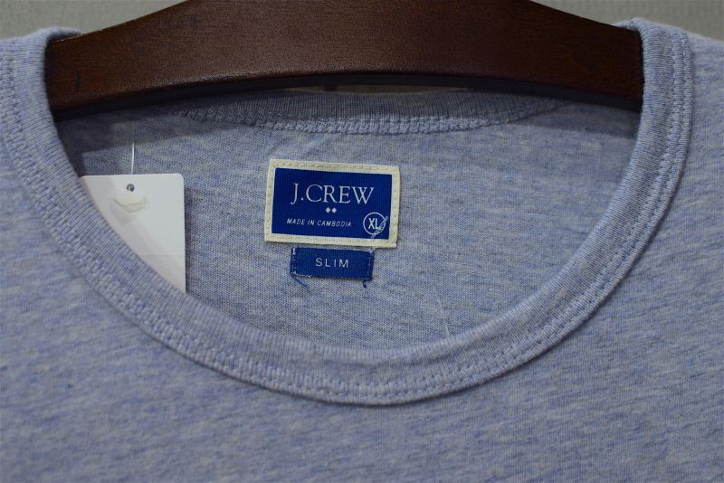 J.Crew (ジェイクルー) S/S Pocket Tee Slim Navy White T-Shirts 切替 ポケット Solid