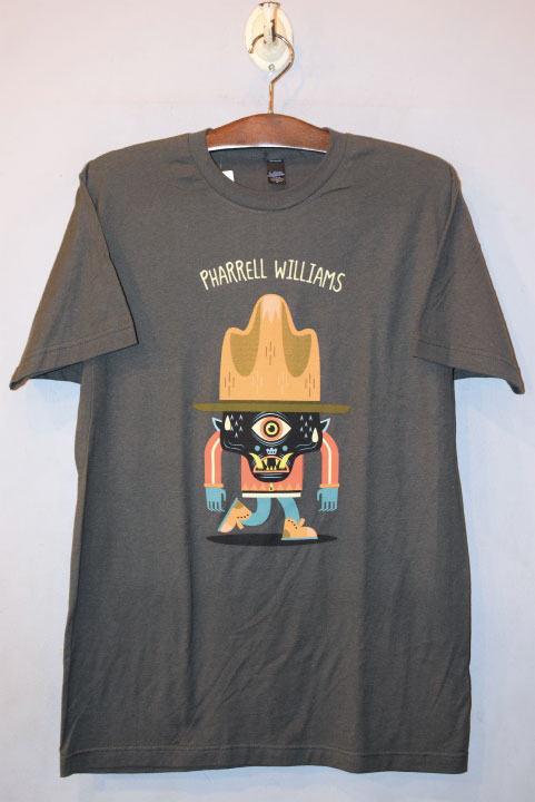 Pharrell Williams S/S Tee Charcoal Grey ファレルウィリアムス