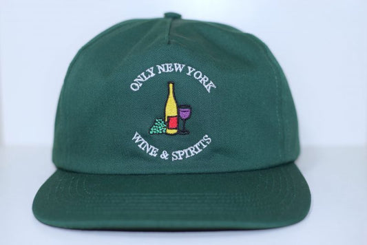 Only NY (オンリーニューヨーク) Wine & Spirits Snapback Cap Spruce Hat ワイン スピリッツ スナップバック キャップ グリーン ハット Logo ロゴ Cleofus