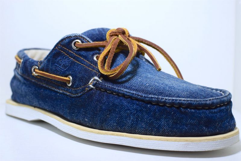 Timberland(ティンバーランド) Denim Boat Shoes デニム デッキシューズ Blue ブルー