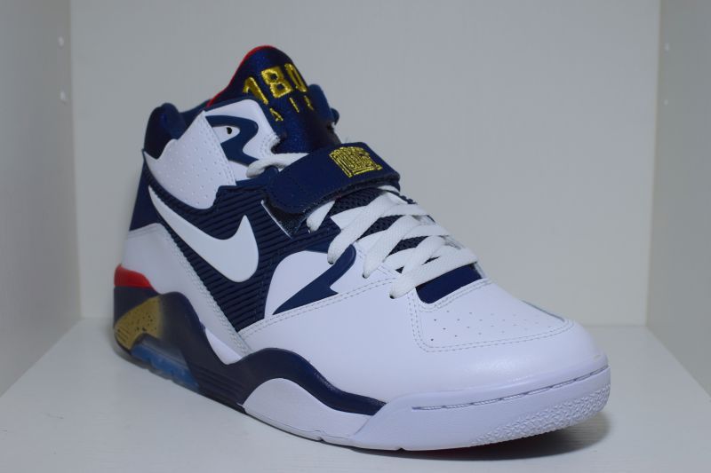 Nike(ナイキ) Air Force 180 Olympic White Mid Navy Metallic Gold 16