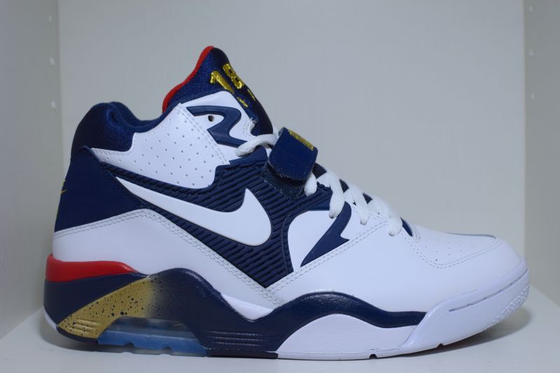 Nike(ナイキ) Air Force 180 Olympic White Mid Navy Metallic Gold 16