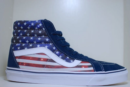 Vans(バンズ) SK 8 Hi Reissue Americana Dress Blues True White USA Flag 国旗 Skate Sk8