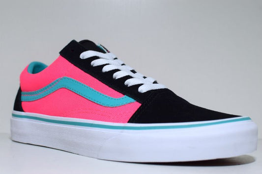 Vans(バンズ) Old Skool Brite Black Neon Pink オールドスクール ブラック ネオン ピンク Teal Skate Sk8