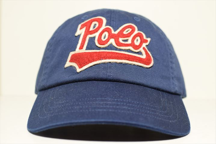 Polo Ralph Lauren(ラルフ ローレン)Cotton Script Logo Navy Cap　ネイビー ポロ スクリプト ロゴ ボール キャップ