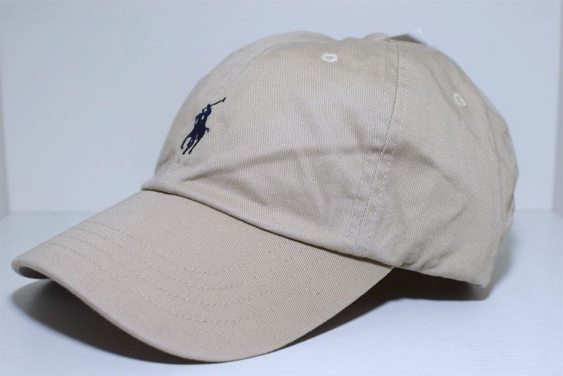 Polo Ralph Lauren(ラルフ ローレン)Cotton One Point Logo Cap Bege ポニー ポロ ロゴ ボール ラルフローレン キャップ ベージュ