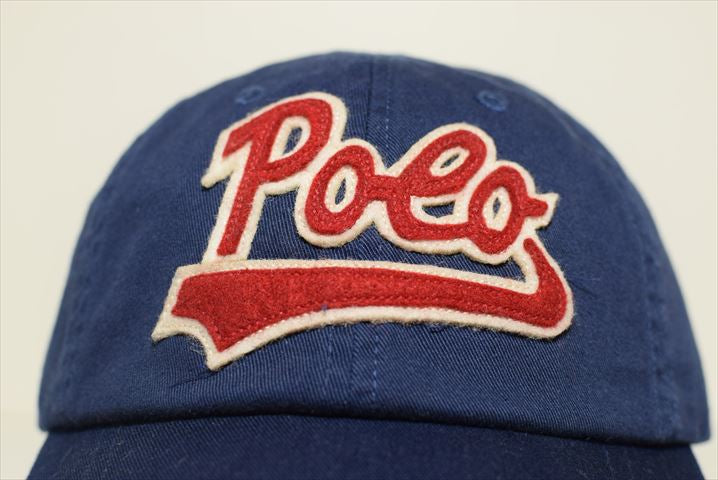 Polo Ralph Lauren(ラルフ ローレン)Cotton Script Logo Navy Cap　ネイビー ポロ スクリプト ロゴ ボール キャップ