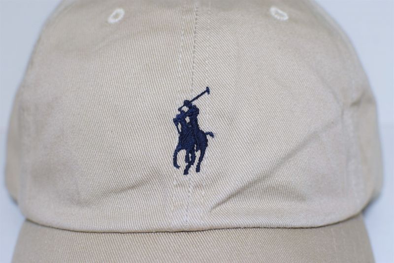 Polo Ralph Lauren(ラルフ ローレン)Cotton One Point Logo Cap Bege ポニー ポロ ロゴ ボール ラルフローレン キャップ ベージュ