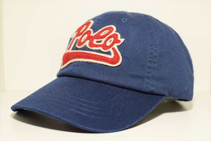 Polo Ralph Lauren(ラルフ ローレン)Cotton Script Logo Navy Cap　ネイビー ポロ スクリプト ロゴ ボール キャップ