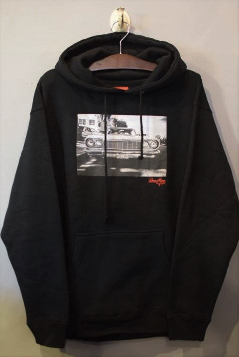 Deadline(デッドライン) Pullover hoodie Black プルオーバー フーディー パーカー ブラック ローライダー フォト