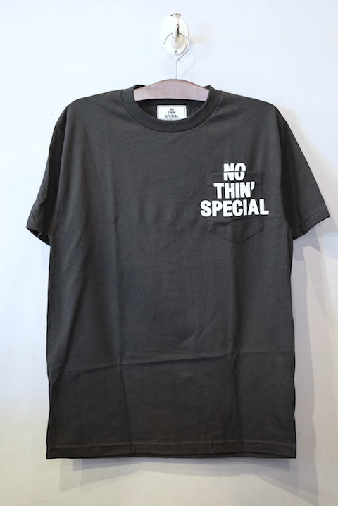 Nothin' Special(ナッシン スペシャル) NOTHIN' Logo S/S Pocket Tee Black