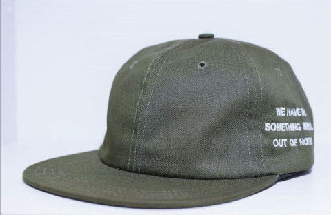 Nothin' Special(ナッシン スペシャル) 6panel Cap Leather Strap Olive