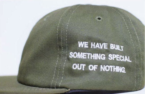 Nothin' Special(ナッシン スペシャル) 6panel Cap Leather Strap Olive