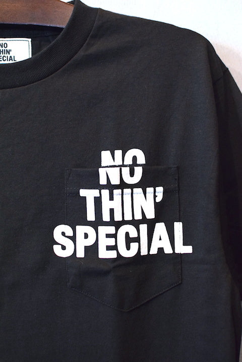 Nothin' Special(ナッシン スペシャル) NOTHIN' Logo S/S Pocket Tee Black