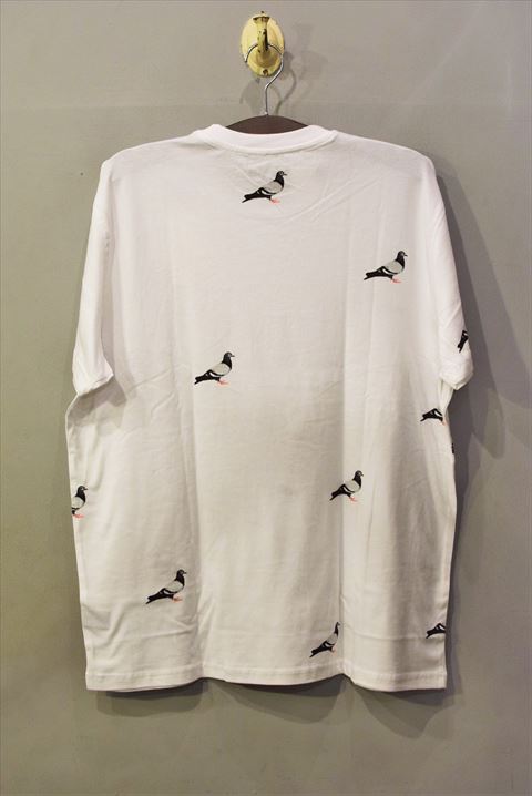 Staple Design(ステイプル デザイン) S/S All Over Pigeon Tee White オールオーバー ピジョン Tシャツ 総柄