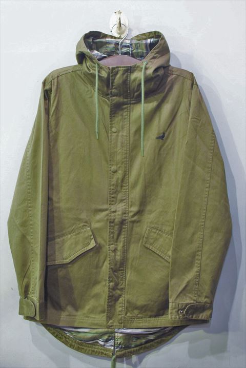 Staple Design(ステイプル デザイン) Apache Parka Olive Jacket アパッチ パーカー ジャケット モッズ コート オリーブ ピジョン 総柄